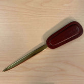 Mocha Leather Letter Opener